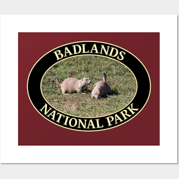 Prairie Dogs at Badlands National Park in South Dakota Wall Art by GentleSeas